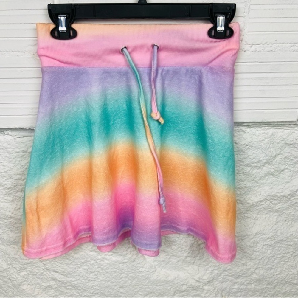 NWOT RUE 21 colorful rainbow terry cloth cotton bathing suit cover up SZ medium